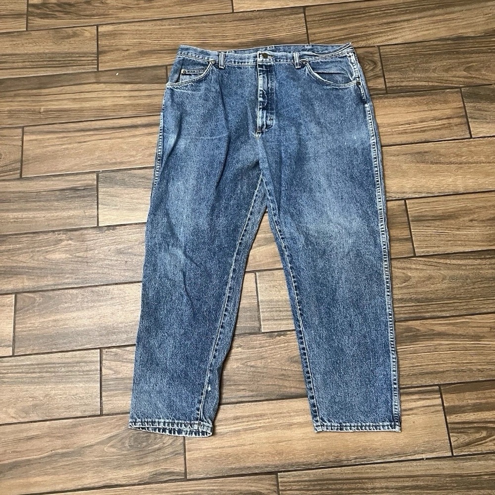 Vintage Wrangler Jeans Mens 42x30 Acid Wash Made In USA Relaxed Fit Denim 97601D